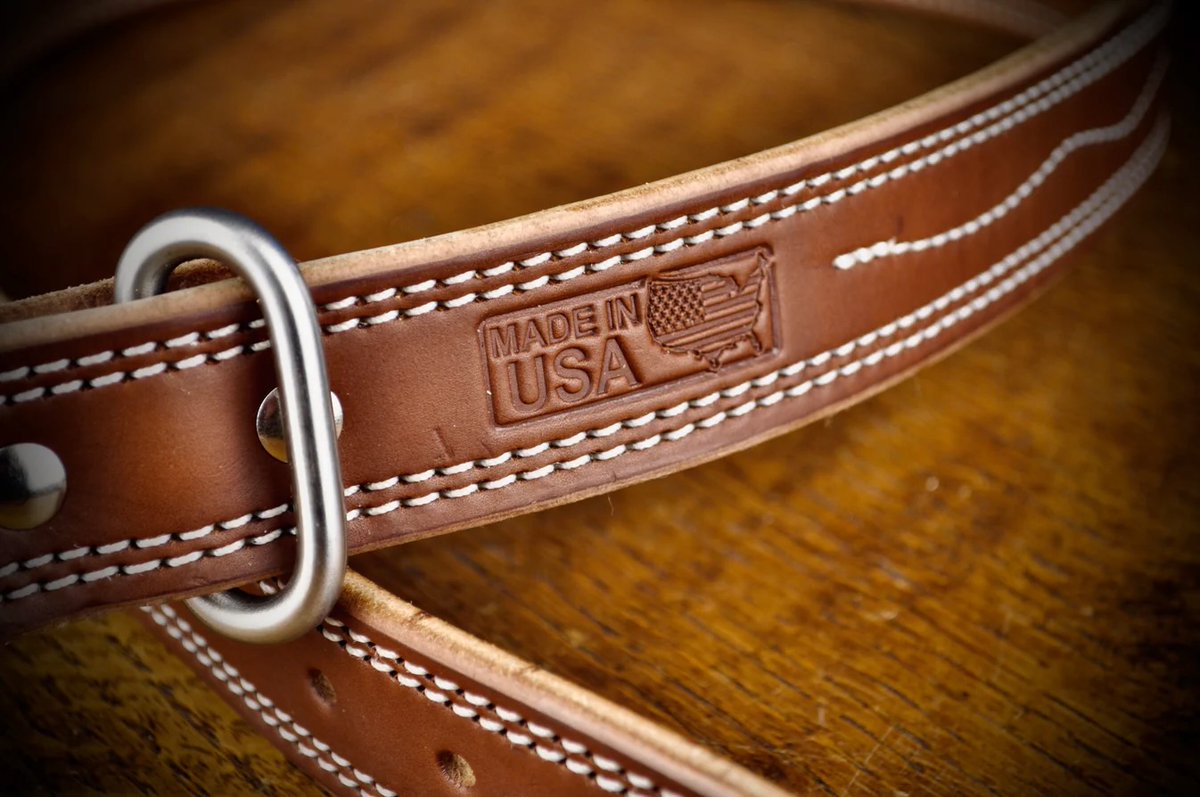 Macks_Belts's tweet photo. The Sawtooth Belt from Macks Belts is made 100% in the U.S.A. 🇺🇸

"If you are looking for a belt and buckle that will last until JESUS returns here is the belt to purchase." - Dwight

"You may have heard 'A picture is worth a thousand words'. Neither words or pictures do justice to the exquisite craftmanship combining premium leather, steel and stitching." - John

"Hands down the best belt I’ve ever had the pleasure of wearing. Strong as f*** and looks good to boot." - Vincent

"Listen and listen good this is the belt you want, I have spent my entire life in the military special operations and needed this. Funny how things come about from great people alike that make great products" - Brett

Learn how Mack a Navy SEAL veteran who couldn't find a job started repurposing old belts from thrift stores into dog collars  which eventually turned into the toughest belt company on Earth

Learn more at https://t.co/1R5A3IQC8h we look forward to earning your business 🇺🇸

#americanmade #veteranowned #madeinamerica