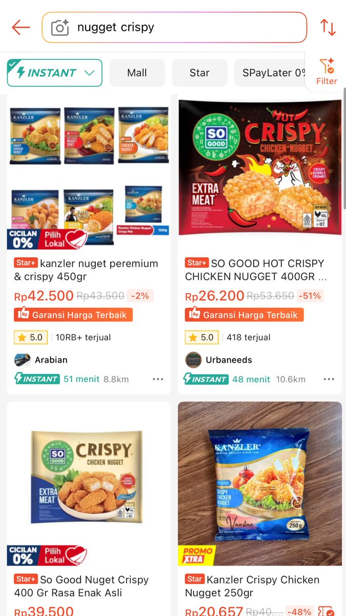 Bestbestieee's tweet photo. POV: stok nugget tinggal 1. 🥲 Daripada panik, langsung checkout di Shopee Belanja Instant 1 Jam Tiba. Diskon 50% masih ada, Gratis Voucher Kalau Telat juga! #BelanjaInstant1JamdiShopee https://t.co/5Ra7gJDKQG