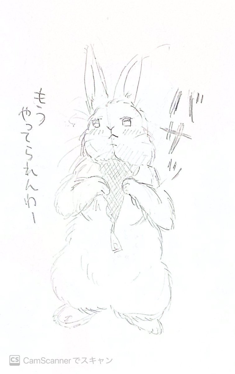 usako_1419's tweet photo. 暑すぎて毛皮を脱ぐうさぎ🐰
#うさぎイラスト https://t.co/4hlZz8I3ba