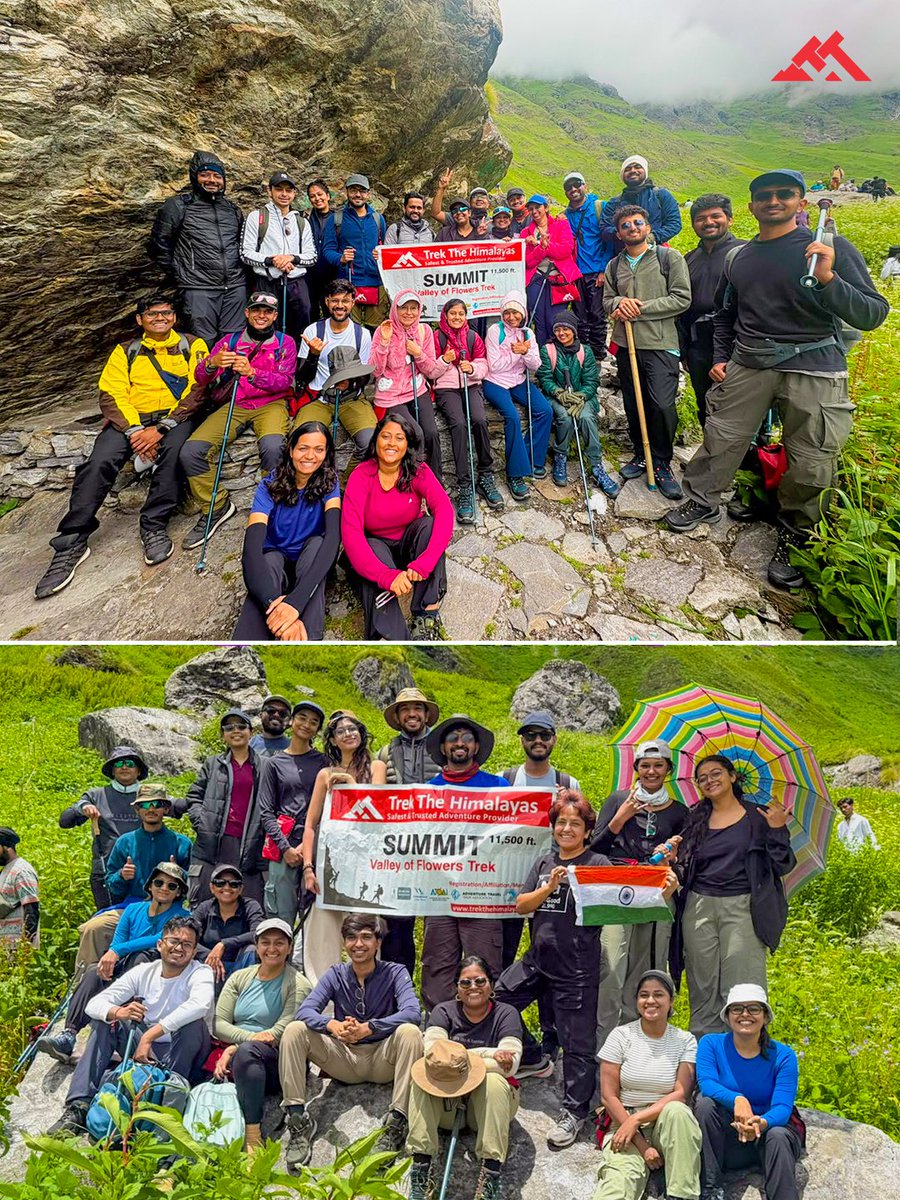TTHTreks's tweet photo. The Himalayas are blooming, the trails are alive, and another unforgettable monsoon adventure has begun. A huge thank you to our trek leaders Ayushi Martolia, Simran, and Yashpal for leading the opening batches with passion and dedication.

🔗 https://t.co/gn8Q16tBj9 https://t.co/upsOLWdBhG