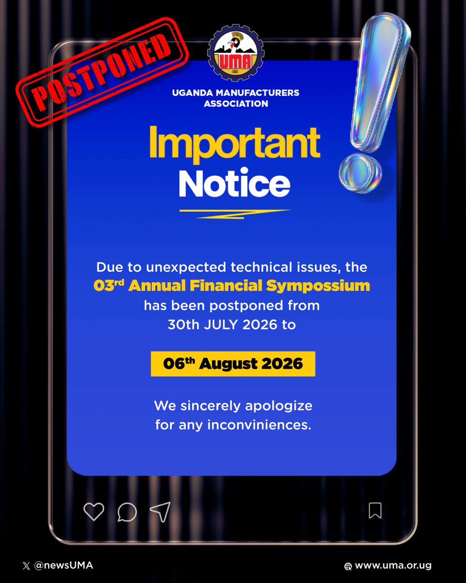 newsUMA's tweet photo. 🚨POSTPONED 🚨 https://t.co/qXTugJ9Eza