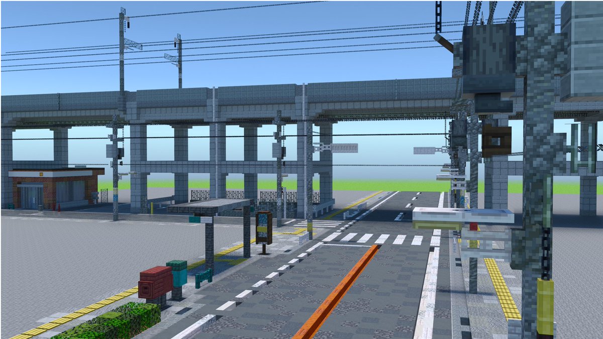 sNz9_'s tweet photo. 高架橋
#Minecraft #マイクラ建築 https://t.co/5m3xkSeijE