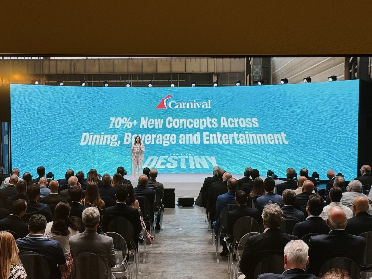 thiscruiselife's tweet photo. 2/2 We now know that they are working with Carnival on their first ever 200,000 GT ship and it will go by the same name: Carnival Destiny! What do you think?

230,000 GT
8,000 passengers
70% new dining, bars &amp; lounges

#carnivaldestiny #aceclass https://t.co/bF43HSZLoS