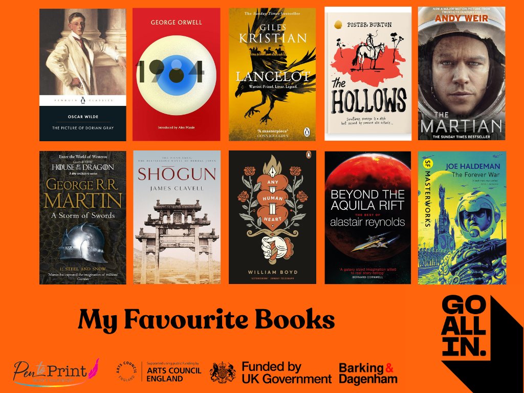 Pen_to_Print's tweet photo. We asked our team for their favourite book recommendations. These are top picks from Dan Cross, Author, Editor and Write On! contributor.
Have you read any of these?
#bookrecommendations #favbooks #goallin #readintoit @go_all_in_2026 @dancrossauthor https://t.co/ANJKkmGPUW