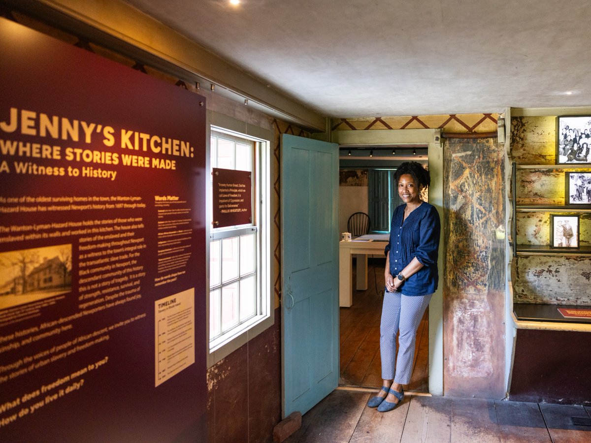 DscvrNewport's tweet photo. Meet Akeia 👋

History Retold: The director of the Center for Black History, Dr. Akeia de Barros Gomes, is reshaping how the city’s past is understood.
 
Want to learn more about Akeia and the Center for Black History? Read on: https://t.co/J7bq6eNp1g https://t.co/D3u9TOKVQX