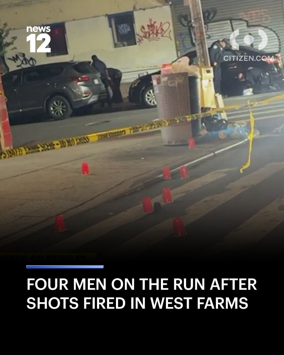 News12BX's tweet photo. SUSPECTS WANTED: Police are looking for four men who discharged a firearm in #WestFarms late last night. - https://t.co/WUpnZJux9V https://t.co/GEZuSALN1T