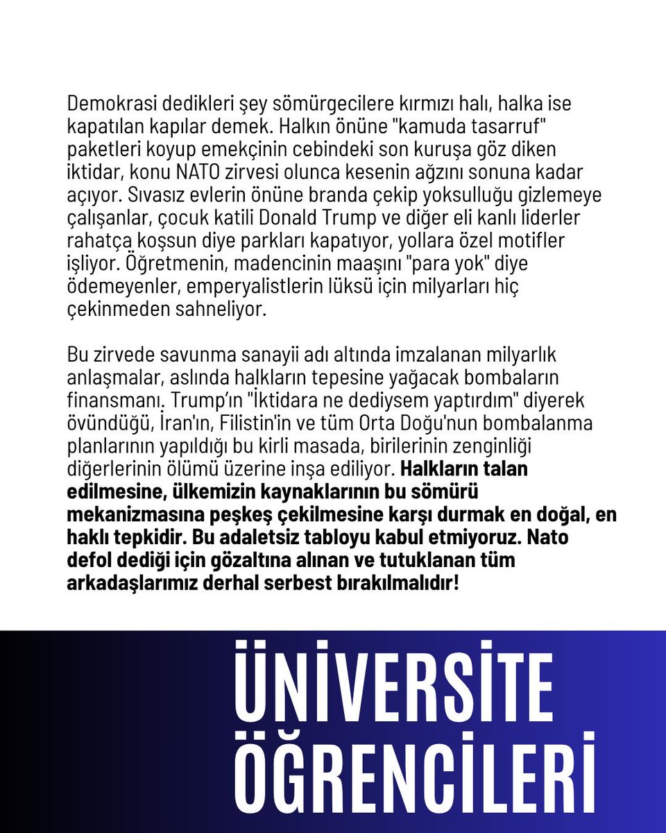 inisiyatifistan's tweet photo. Gençliğin anti-emperyalist mücadelesi kriminalize edilemez.

Arkadaşlarımız derhal serbest bırakılsın! https://t.co/DsdstdcOHl