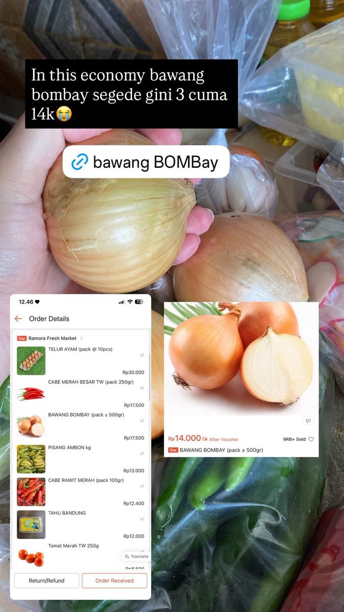allissick's tweet photo. Tapi sekarang aku lebih suka belanja di shopee kalau sayuran karena lebih murah (btw aku dom
bogor) https://t.co/tNbDrKq6Op sayurannya fresh2 bgt https://t.co/2DzTdos2Qq