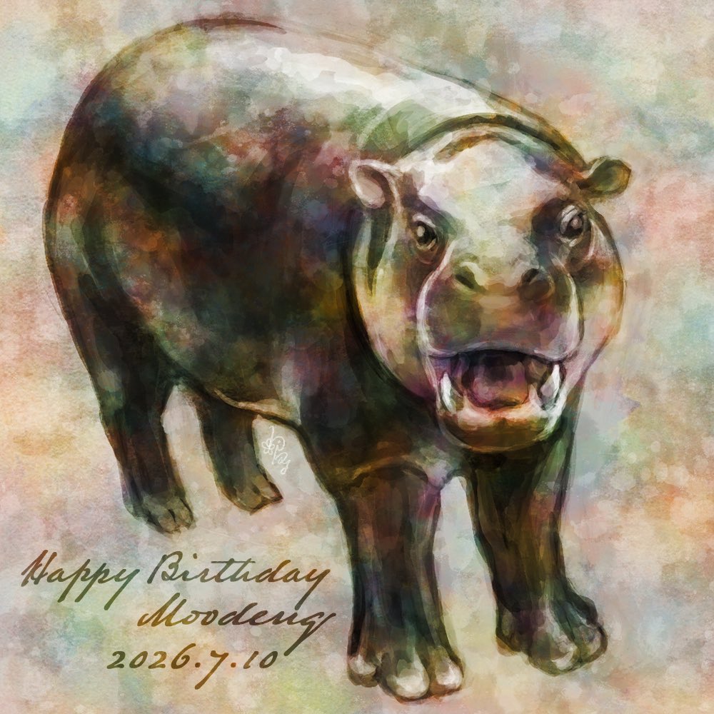 ceresiavis's tweet photo. 1枚目：２年前描いたムーデンちゃん
2枚目：今日描いたムーデンちゃん
#หมูเด้ง #moodeng #fanart https://t.co/rkr49082tK