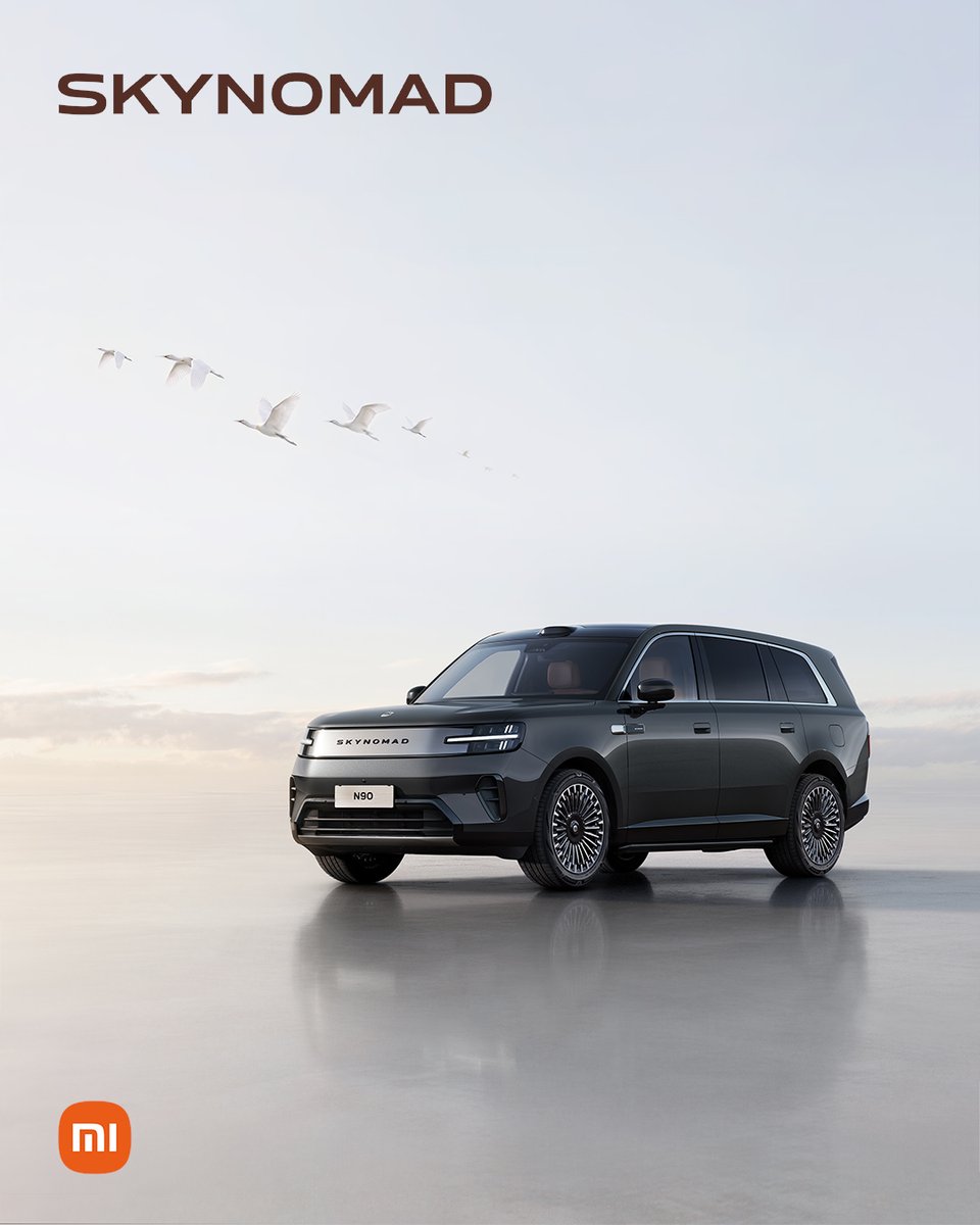 Xiaomi's tweet photo. Meet Xiaomi SkyNomad.
One SUV. A world that moves with you.
Built for the way you live, wherever life takes you. https://t.co/2keSk60np2