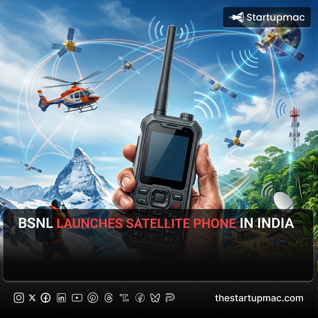AliAbdul1071's tweet photo. BSNL launches satellite phone in India. #bsnl #satellitephone #smartphonestore #madeforindia #offgrid #telecomindia #innovations #techlaunch #emergencycomms #adventuretravel https://t.co/IDifJGsMOC