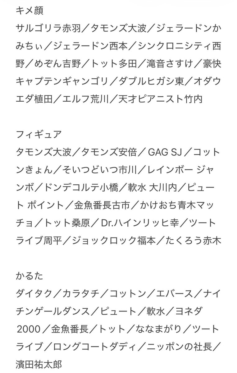 ancha_7724's tweet photo. よしもとコレカ 7th Edition 交換

【求】
cacaoたっぺい(全種)
例えば炎 タキノルイ(全種)
cacao 例えば炎
三遊間 さくらい(ヤンキーカード)

【譲】
画像のもの

まとめて交換して下さる方優先
同種優先
郵送希望
条件合う方リプ DMお待ちしております https://t.co/EunB55qoLe