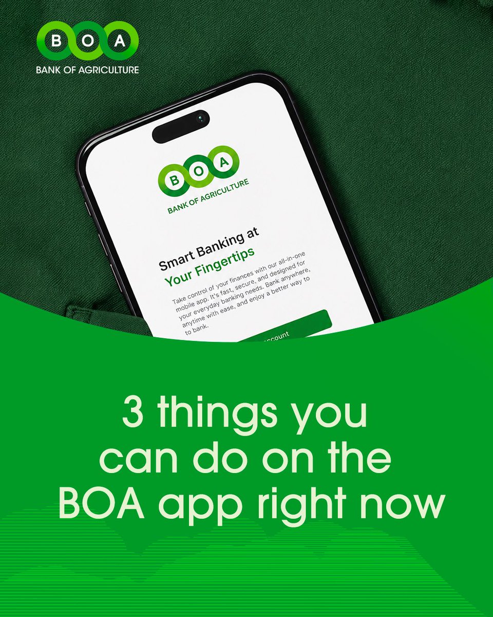 bankofagricng's tweet photo. Life just got easier with the BOA App.
Whether you need to pay utility bills, buy airtime and data for yourself or your loved ones, or make seamless transfers to any bank, you can do it all in seconds.
Download the BOA App today and enjoy a smarter, easier way to bank.
#SmartBank https://t.co/tGLr72GAHy