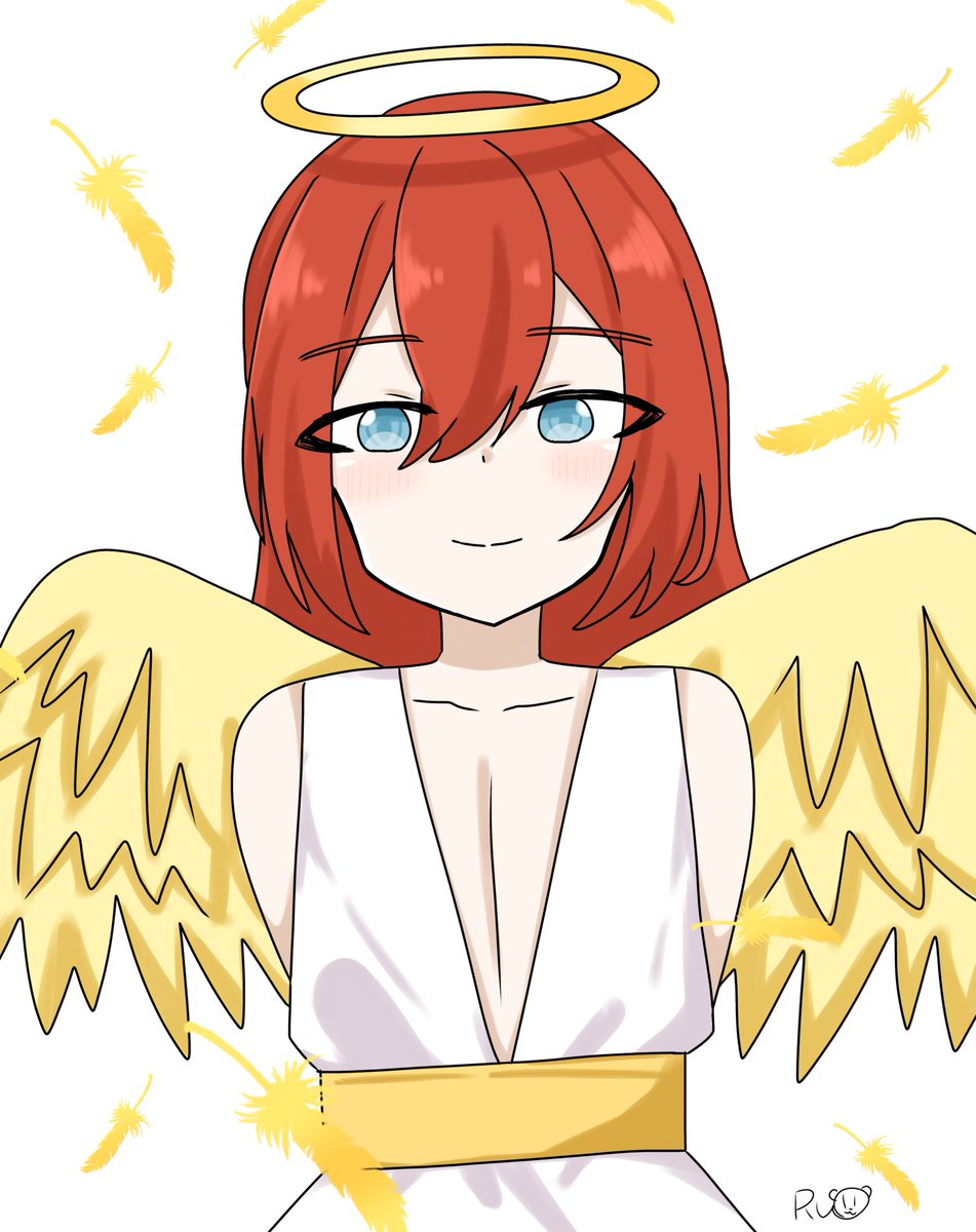 絵画、天使の笑顔 Post by Ru☆彡 on X: 天使の笑顔🪽
