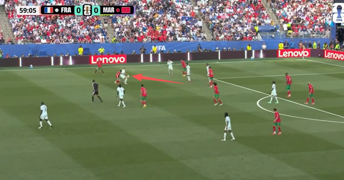 tuthpick_'s tweet photo. this was a clear handball before Kylian Mbappé goal https://t.co/MqGLJgihEn