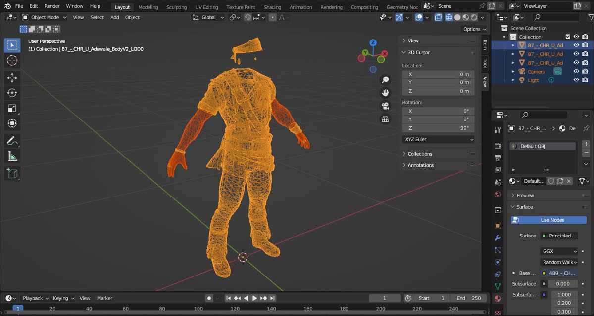real_zeus_studi's tweet photo. Love when the viewport starts looking like a final render. Building out layered materials, edge wear, fabric weave, and metal oxidation all hand tuned in Blender before any rendering tricks. Taking on new character/modding  commissions✉️#gamedevelopment  #gameart #Gamescom2026 https://t.co/66w4XdmLfC