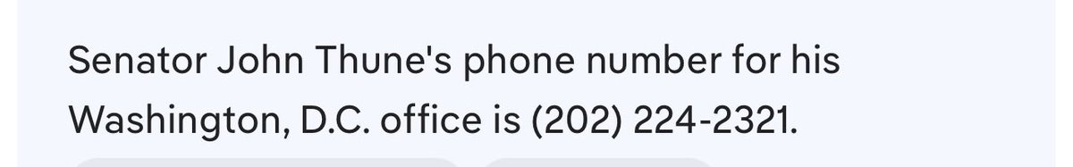 wranitz_richard's tweet photo. @jjauthor @LeaderJohnThune The sad truth Republicans don’t have a spine. Here’s his phone number. Give him a call, you don’t have the balls. https://t.co/RWdLtGLv6E