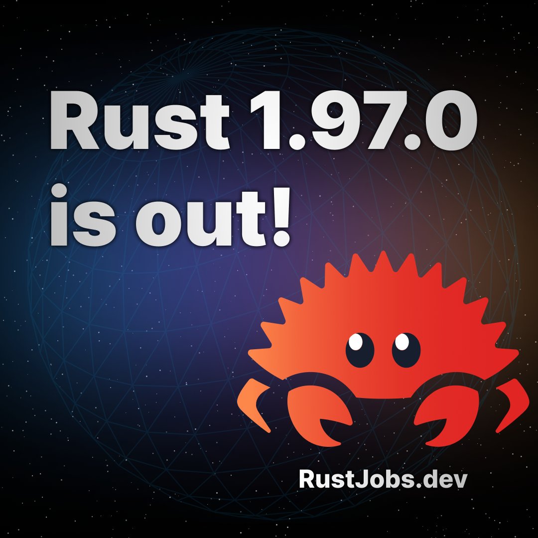 Rust Jobs 🦀 tweet media
