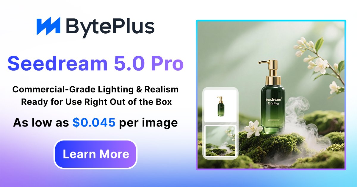BytePlusGlobal's tweet photo. Upgrade your content production with faster generation and more natural visual storytelling.
