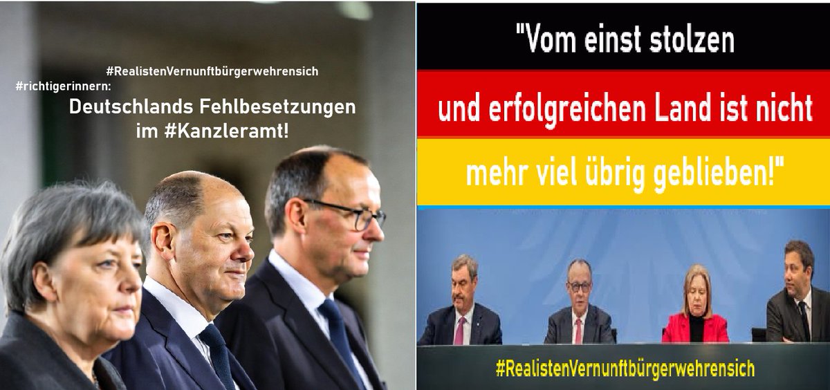 reimund15's tweet photo. #Tarnen #täuschen #tricksen
Merz und seine #schwarzrote #Regierung : vom #Lügner zum #Ruinator von Deutschland.
Durch #Rüstungswahn und #Klimawahn mit einhergehendem staatlichen #Sparunwillen wird Deutschland in die #Schulden- #Zinsfalle geführt!
Wer dieser fatalen #Politik zu Lasten von #Wirtschaft und #Gesellschaft weiter zuschaut, der macht sich mitschuldig!
