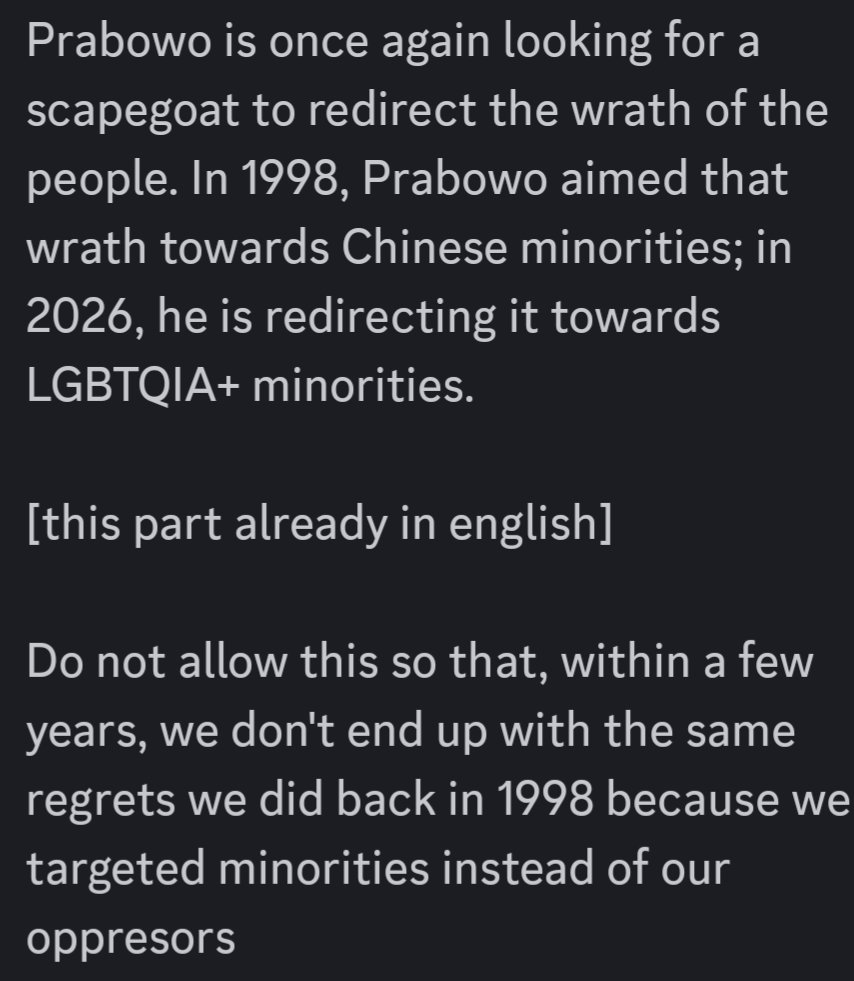 de_Softe's tweet photo. My darling @starclutters helped translate this to English so more can read it !!
#wargajagaqueer #queerjagaqueer https://t.co/pkGUNttxk2