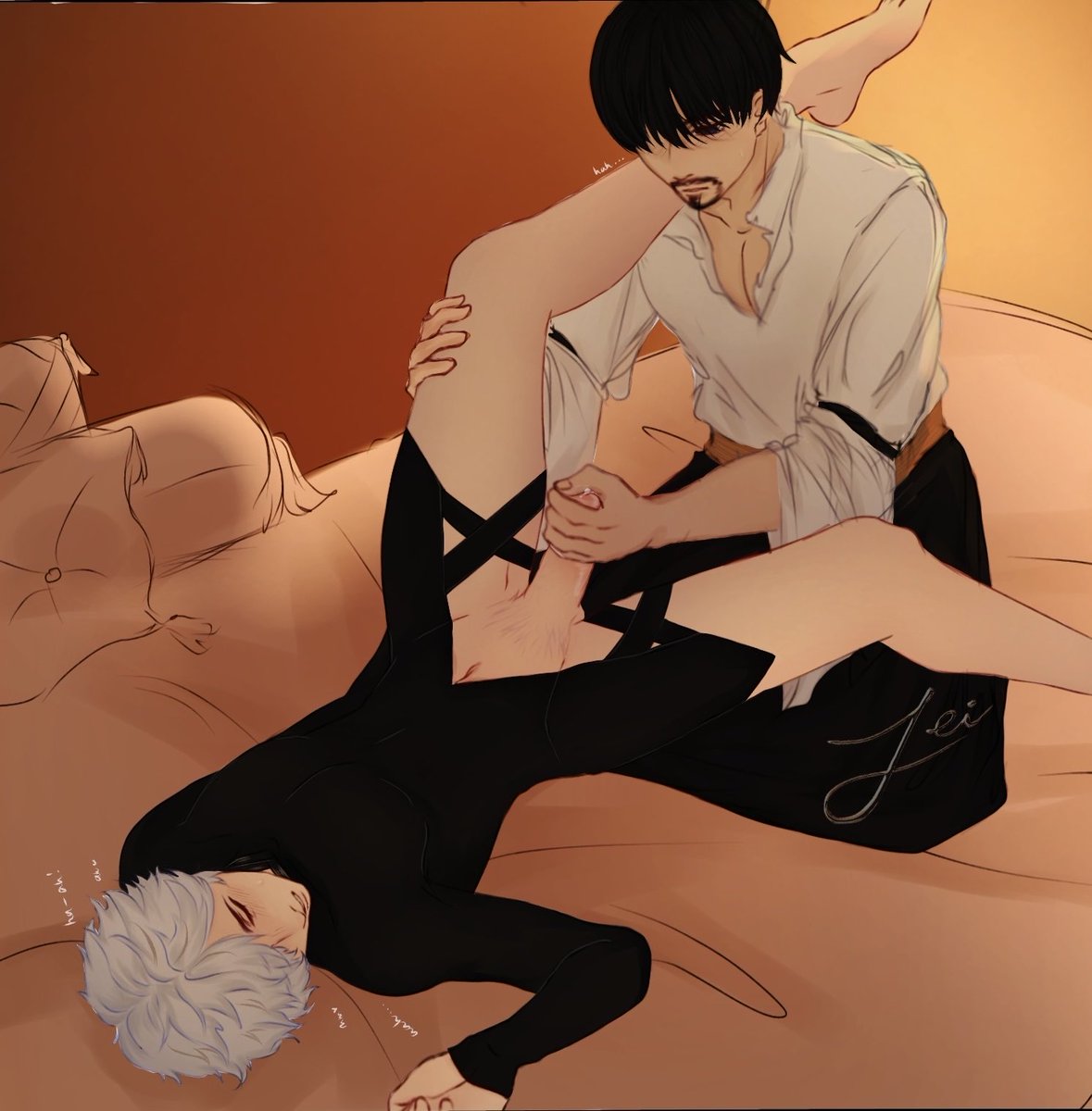 leii10ar's tweet photo. 🔞 #orufrey wip that I forgot and too lazy to finish (credits to @hazeldrips for their amazing idea) https://t.co/Kq4uN7br98