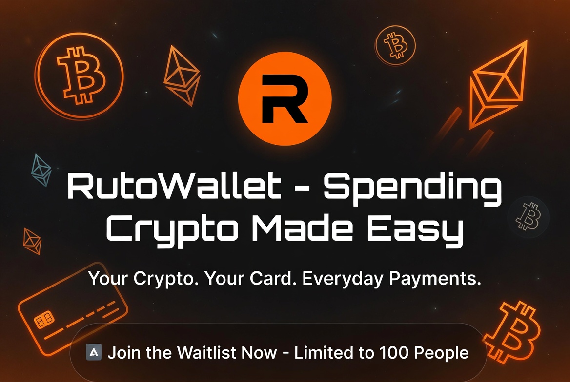 Shamsu180's tweet photo. RutoWallet: The Crypto Wallet Built for Real Life Spending

@rutowallet is on a mission to simplify crypto for everyone.

Instead of complicated self custody wallets, they’re creating a user friendly custodial solution that feels like your everyday banking app but powered by blockchain.

What They’re Building:

1. Seamless Crypto Management: Store, send, receive, swap, and convert 20+ popular coins (BTC, ETH, USDT, SOL, and more) in one place.

2. Spend Anywhere Card: A virtual debit card that lets you use your crypto for online purchases and everyday payments.

3. AI-Powered Experience: Integrated RutoAI assistant to make managing your assets smarter and more conversational (think chatting with your wallet via WhatsApp).

4. Multi Platform: iOS, Android, and Web access.

The team emphasizes ease and accessibility “Spending crypto should be easy.” They’re in early stages with a limited waitlist (only 100 spots) for priority access, updates, and product input.

@rutowallet