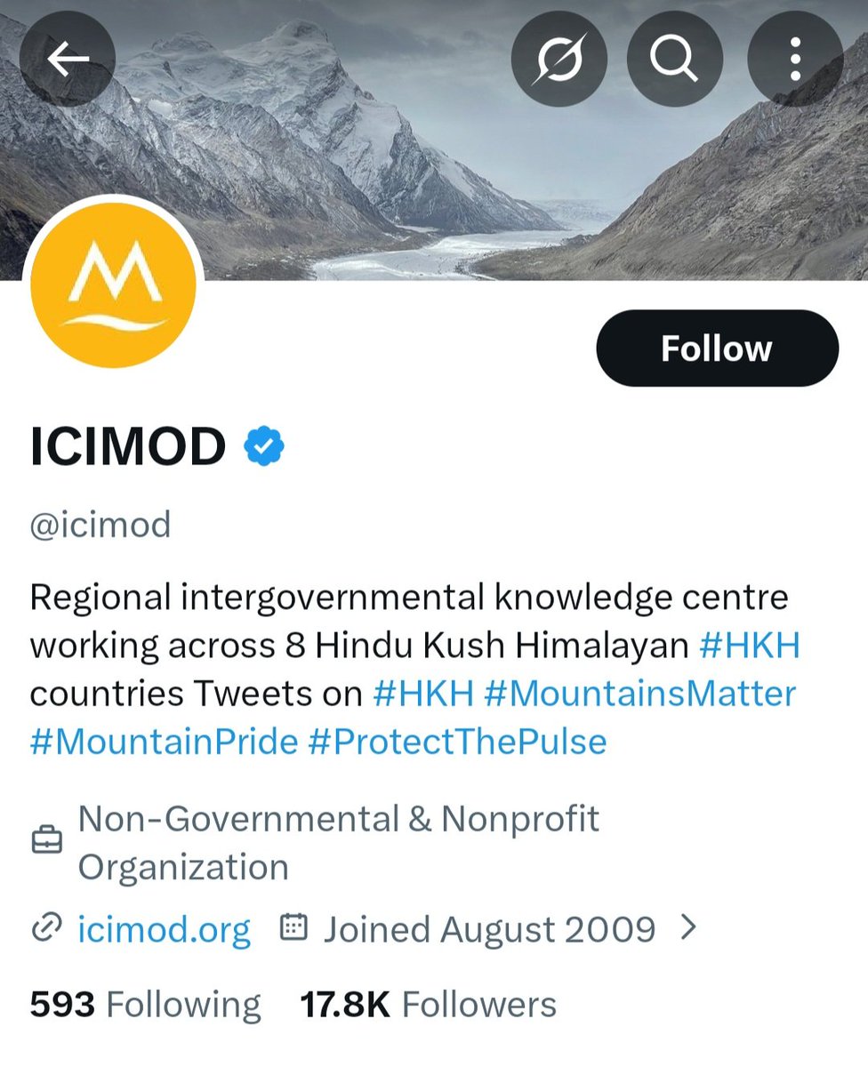 CanHindusurvive's tweet photo. What is this Canadian NGO, International Center for Integrated Mountain Development (ICIMOD)?

It is expanding the provocative HINDUPHOBIC term 'Hindu Kush' to all of the Himalayan Region.

Is it a statement of future intent to genocide all Hindus?

https://t.co/5mOaQnswyP https://t.co/pxS8bGd75C