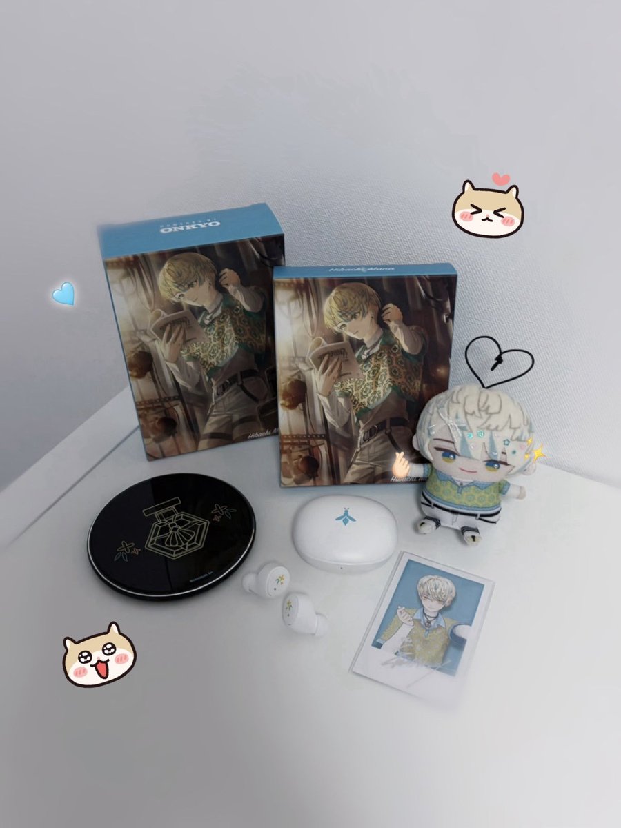 wwon_83's tweet photo. コラボイヤホン届きました！✊🏻
普段よく使うものにボイス入ってるのお得すぎるし、デザインほんまに可愛いから愛用します𑁊^. .^𑁊♩

 #にじオンキヨー 
 #マナの眼 https://t.co/LWpCtf3cCY