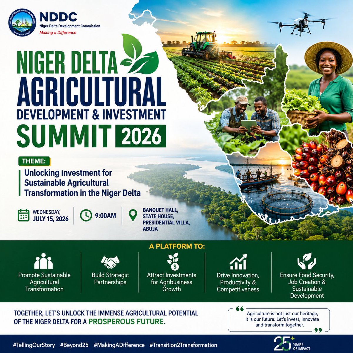 obojoh's tweet photo. @vivalifenatures Excited to participate in the Niger Delta Agricultural Development &amp; Investment Summit 2026!
I commend the Niger Delta Development Commission (NDDC) and the organizers for convening this timely summit under the theme: unlocking Investment in agriculture https://t.co/uDgnjCLYuy