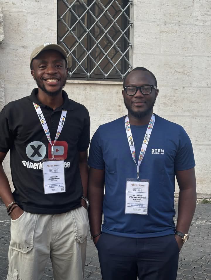 FalumSteel87779's tweet photo. Master Chisom Unachukwu and Anthony Iwegbu are the maths teachers of the students dat participated in the international STEM Olympaid in Rome.
They helped their students conquer the world.Their schools are Evergreen Schools Enugu and Diamond Special College Owerri.
Celebrate dem! https://t.co/yUQ0avR59b
