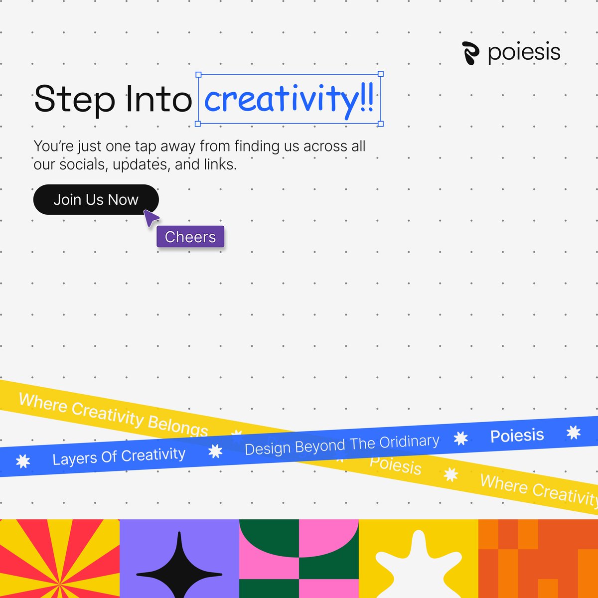 PoiesisClub's tweet photo. Every creative journey begins with a single step.

Take yours with Poiesis.

Join us
https://t.co/vtBATZp7G0 https://t.co/QXpCXTFgXw