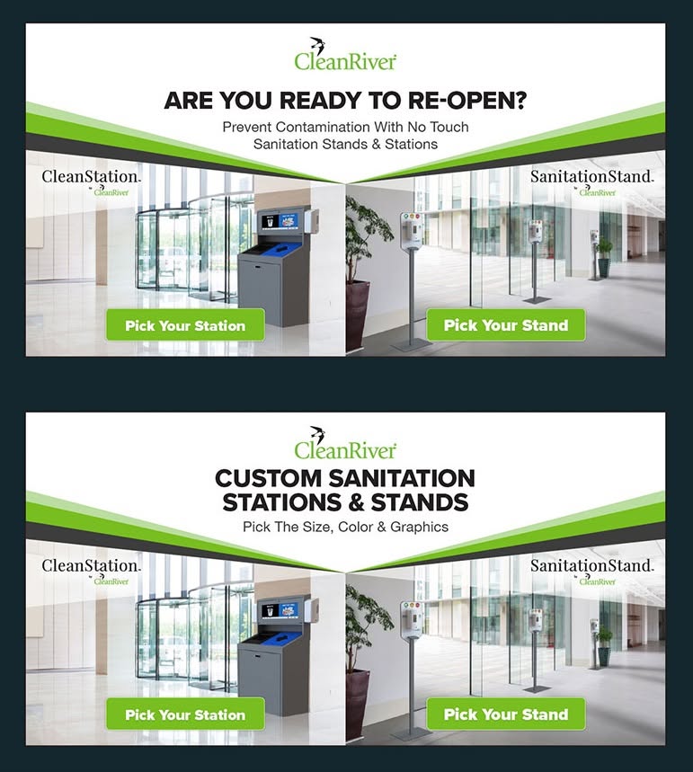 CreativeMuch23's tweet photo. Fun Fact Friday!

The Google Display Network (GDN) reaches a massive 90% of global internet users which spans to over 2 million websites and mobile apps

Here are some #displayads we designed for our friends at CleanRiver. We'd be happy to design one for you too!

#CreativeMuch https://t.co/ChPfhhWmiz
