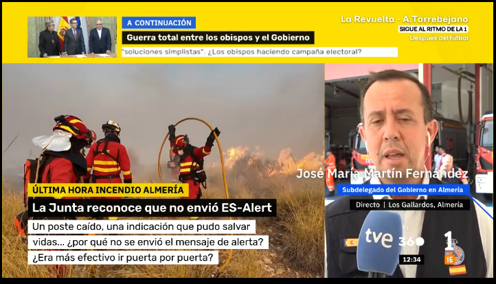 RMacutoNews's tweet photo. @Rafa_Hernando
Nadie cuestiona la entrega d bomberos y servicios d emergencia.
Pero los incendios no se combaten solo con helicópteros y mangueras.
También con prevención.
Si la propia Junta reconoce q no envió el ES-Alert, esa decisión también merece explicaciones. #Bedar https://t.co/jfUDouiWfn