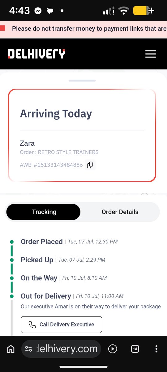ThatPauriGuy's tweet photo. @help_delhivery package out for delivery baince morning &amp; still not dlriebred .
The delivery vagebt when called seems  least bothered to deliver it  today
0741186904 @ZARA_Care  this is the state of your delivery partner.
#delhivery #delhiverysucks https://t.co/bVhWkyxJdG