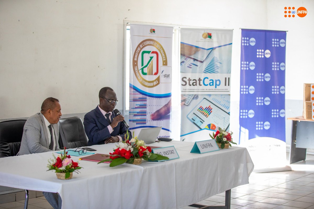 UNFPAMadagascar's tweet photo. Alongside the @WorldBank &amp; other key partners, @UNFPA remains committed to supporting quality demographic data to inform public policies, better respond to people's needs, and accelerate sustainable development in Madagascar🇲🇬.

#WorldPopulationDay #RGPH4 #DataForDevelopment https://t.co/PBO0bjlMhP