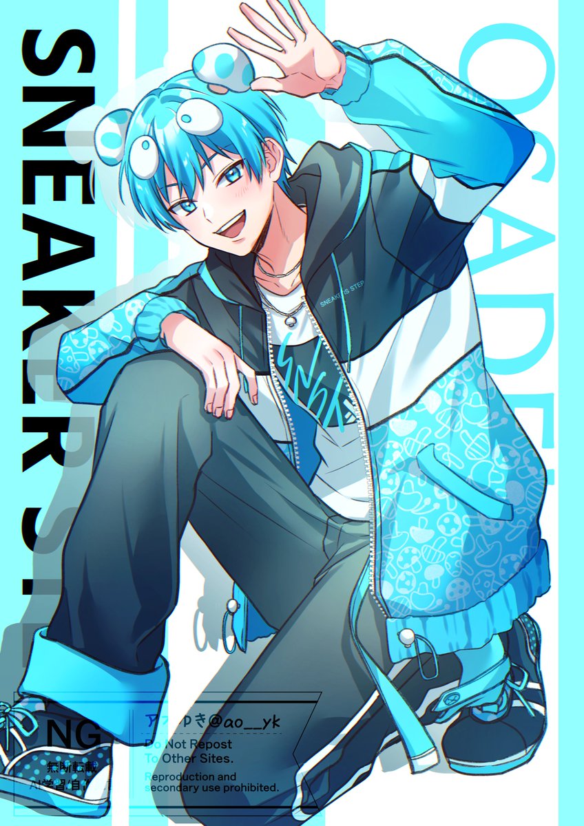 ao__yk's tweet photo. でいくん！🩵
 #おさでいイラスト https://t.co/sfuQmIut6p