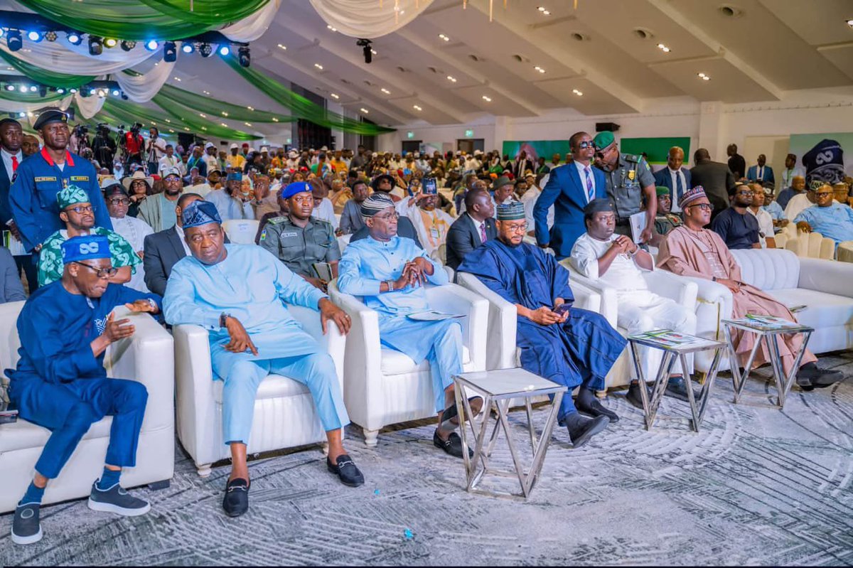 GovAgbuKefas's tweet photo. Yesterday, I joined top APC stakeholders and other eminent personalities at the official inauguration of the President Bola Ahmed Tinubu (PBAT) Door-to-Door Movement National Executives and a public lecture at Transcorp Hilton, Abuja.

The event marked a renewed commitment to grassroots mobilisation and strengthening the party’s connection with the people.

#MovingForward