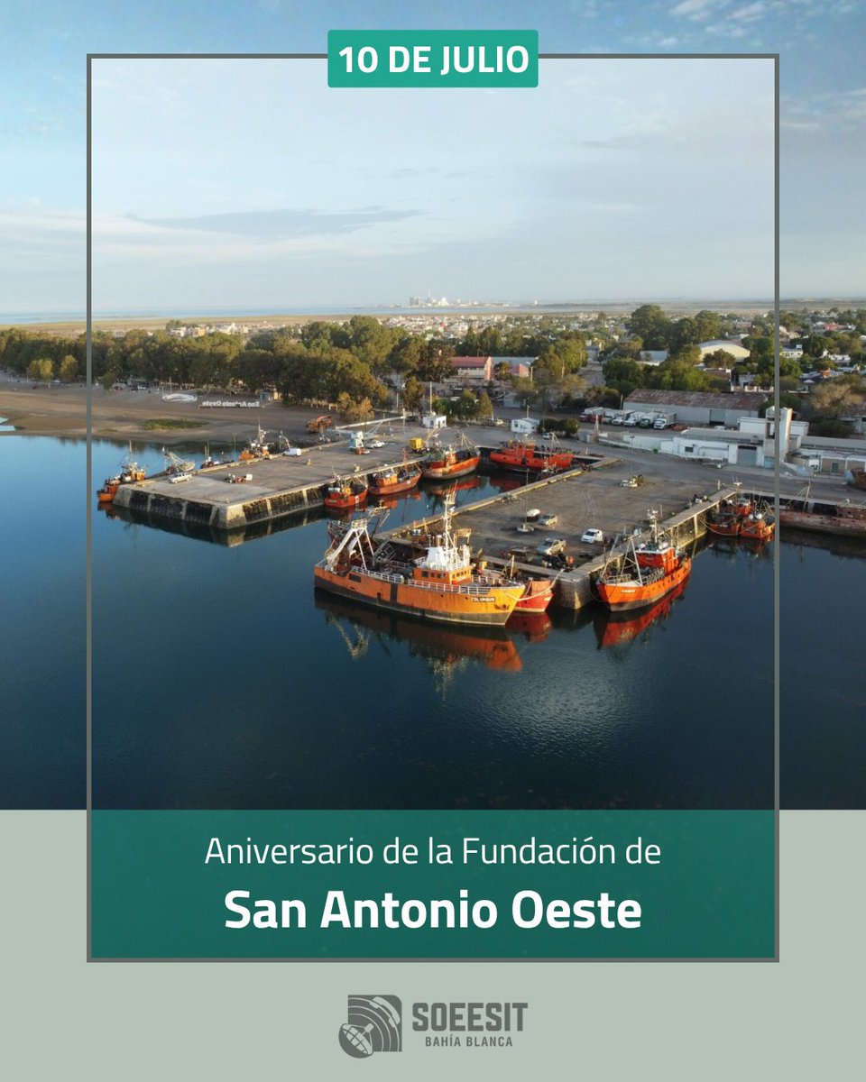 SoeesitB's tweet photo. Saludamos afectuosamente a todos nuestros afiliados d San Antonio Oeste en un nuevo aniversario d su querida https://t.co/4mW7UNhyp0 un privilegio acompañar a una comunidad q ha sabido consolidarse como un motor productivo y turístico fundamental de nuestra Patagonia atlántica. https://t.co/3p3FUIwBFL