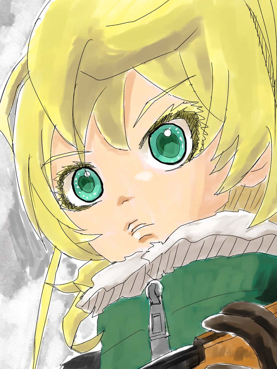 iPad絵671 幼女戦記 ターニャ•デグレチャフ 9年ぶりの2期記念