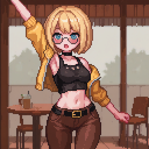 Heyyy! Wait up!!! #pixelart #ドット絵
