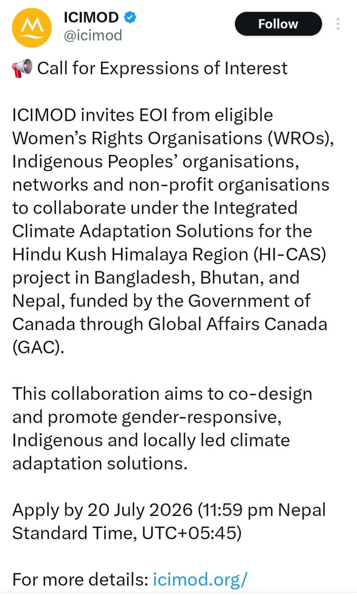 CanHindusurvive's tweet photo. @CoHNACanada @CohheOfficial @hinduphobia_tr @kushal_mehra @TheophanesRex 

https://t.co/i3p1UaVgvE

Canadian NGO ICIMOD using Hindu lady sporting a Bindi as face of its 'Hindu Kush Himalaya' project.

No Nepali/ Indian/Canadian Hindu objected to this name?
https://t.co/gYqpMhNXUq https://t.co/nckZD4L0WJ