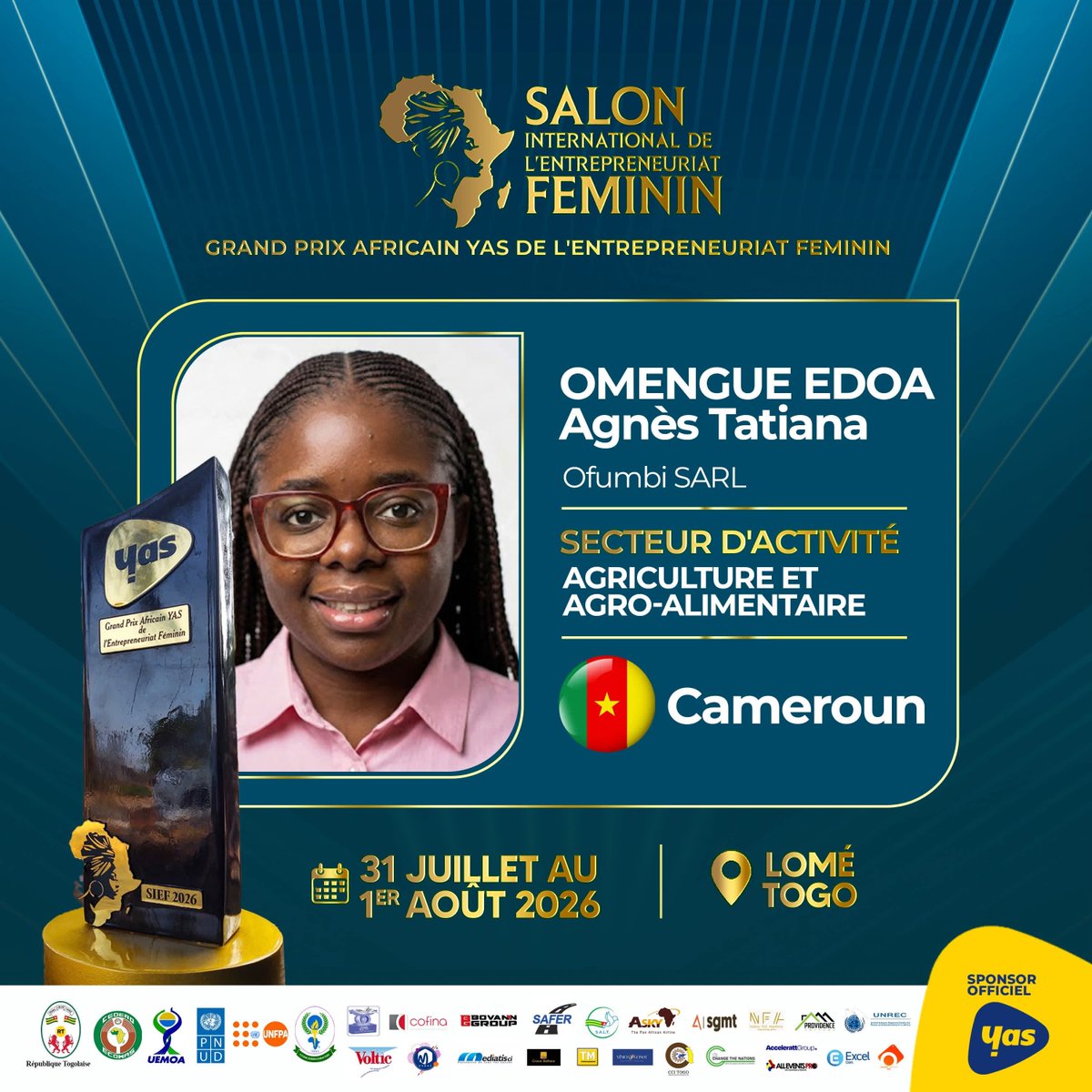 AgnesEdoa's tweet photo. Chers tweetos, je suis candidate pour le Prix du Salon International de l'Entrepreneuriat Féminin et chaque vote compte.

Donnez-moi de la force en votant ici 👉🏽https://t.co/PjAlcdg2Cw https://t.co/iVfC9AJpoS