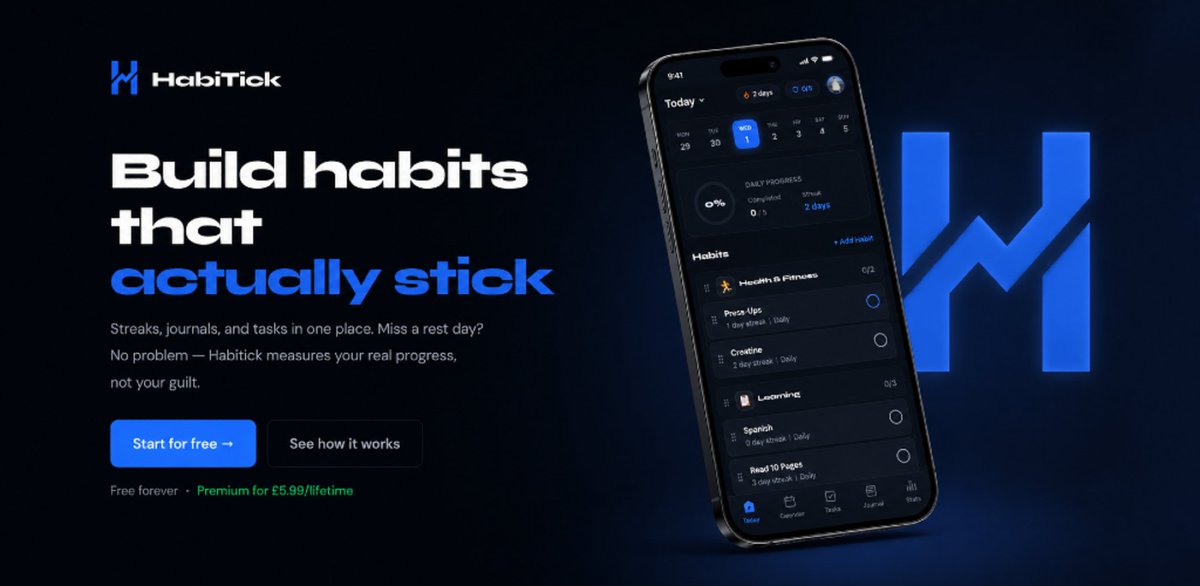 HabiTick tweet picture
