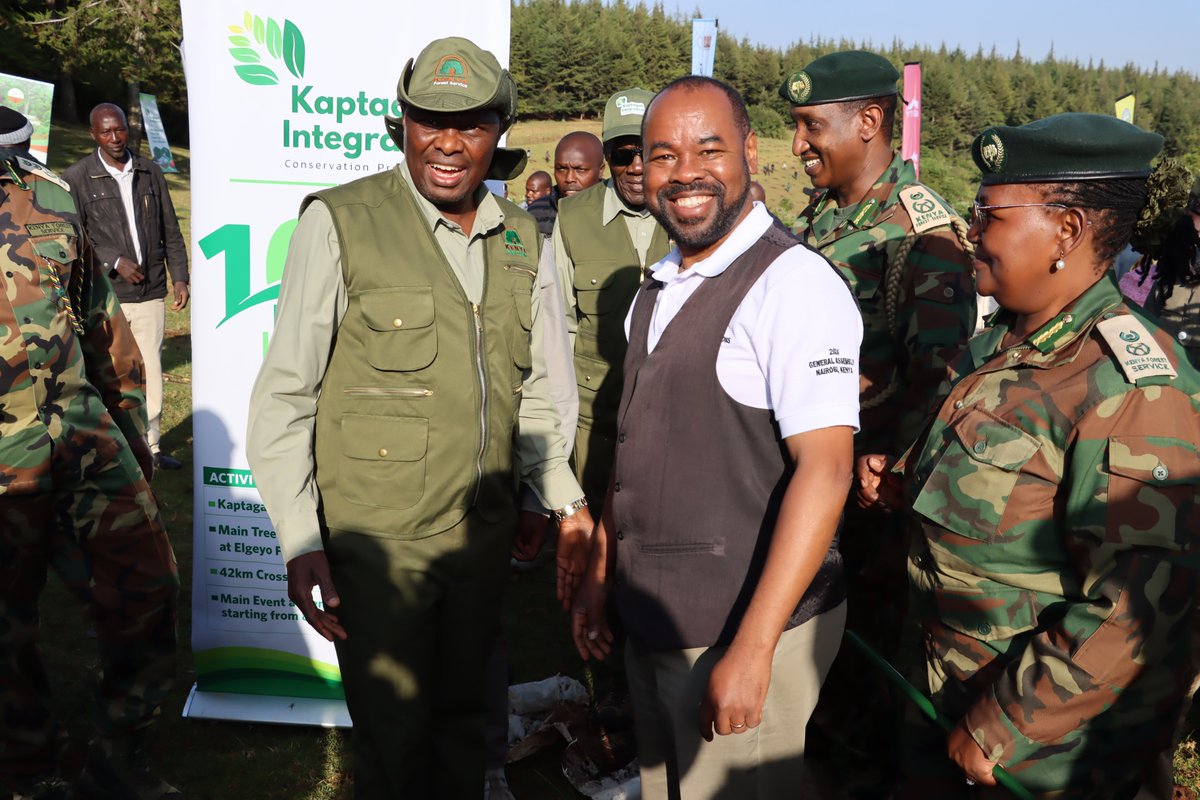 srckenya's tweet photo. Demonstrating its commitment to environmental sustainability and National climate action, SRC today, participated in the 10th Edition of the Kaptagat Integrated Conservation Programme (KICP) at the Sabor and Penon Forests in Keiyo South Constituency, Elgeyo Marakwet County. The tree-growing exercise, held in support of the Government's ambitious target of planting 15 billion trees by 2032, brought together senior national and county government leaders, development partners, Community Forest Associations, and other stakeholders to advance ecosystem restoration, water catchment conservation, and climate resilience. Through its participation, SRC reaffirmed its dedication to responsible environmental stewardship and collaborative initiatives that promote sustainable development, protect critical natural resources, and secure a greener, more resilient future for present and future generations.
#RewardingProductivity