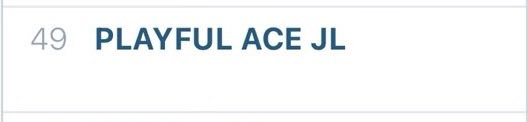 JLGlobalFanbase's tweet photo. JL's tagline has entered the Top 50 Worldwide!

Huge thanks to every JL stan around the globe for making this happen. Let's keep pushing higher!

PLAYFUL ACE JL 
#AHOF      #아홉     
#AHOF_JL #제이엘
@AHOF_official https://t.co/4nVsDj1QtO
