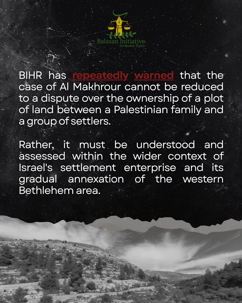 BalasanR's tweet photo. On June 1, 2026, settlers placed a caravan in Al-Makhrour Valley, housing approx. 5 settlers with expansion infrastructure. We warn that this is part of Israel's broader policy of de facto annexation of western Bethlehem, and not a "legal" land dispute https://t.co/ONJWWkiIXP https://t.co/gkWvAJINjV