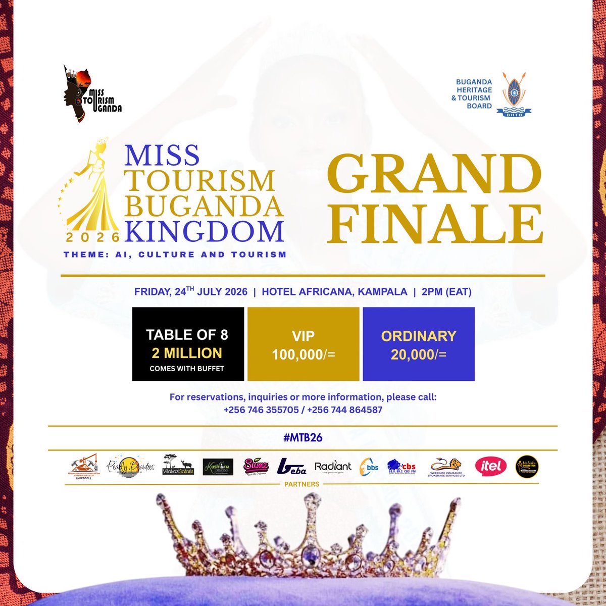 DaphineHeide's tweet photo. Miss Tourism Buganda Competitions are underway and the grand finale is on 24th of July,2026 at Hotel Africana https://t.co/16ZUrhoRY5