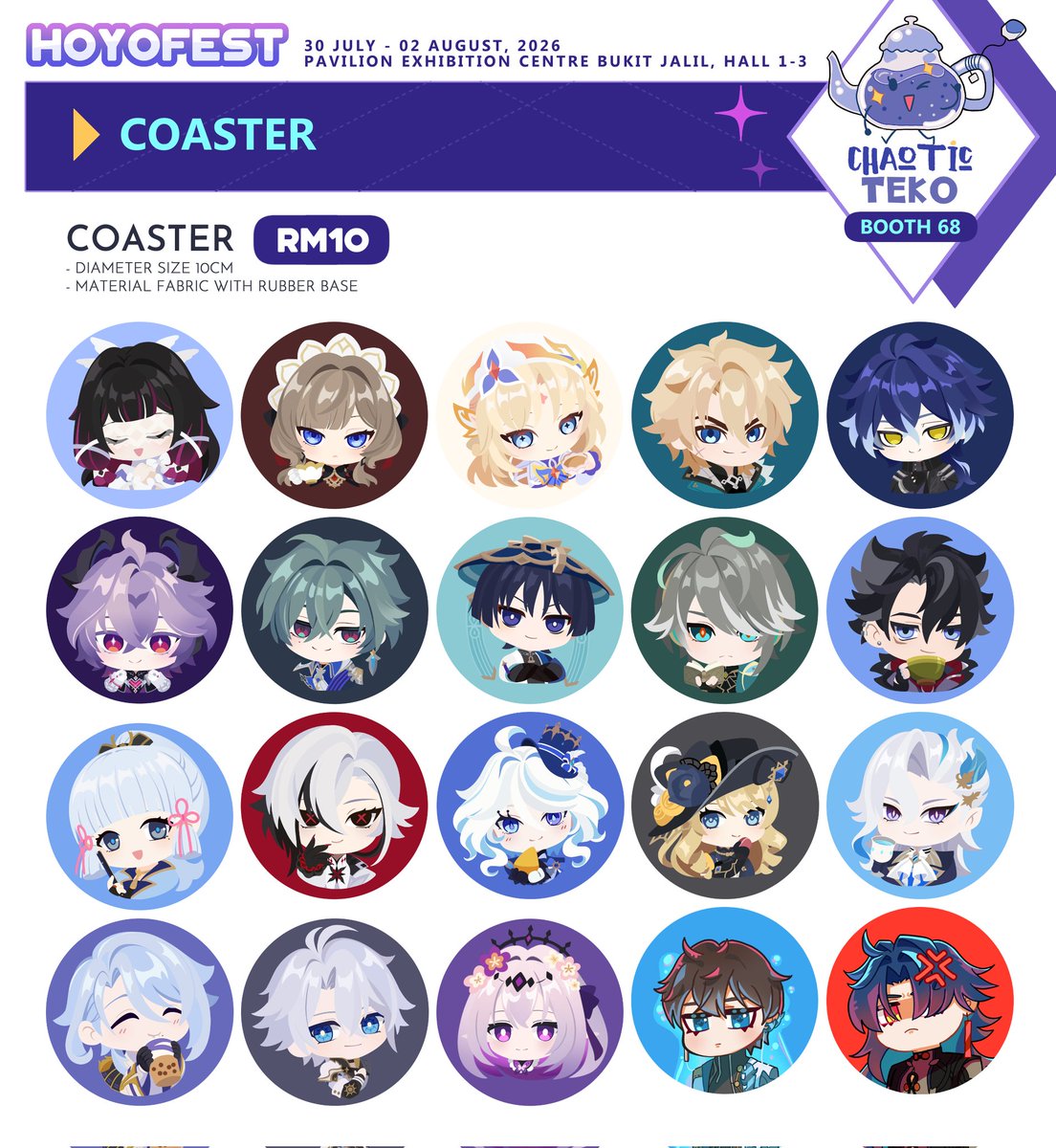 PurpleIndigo22's tweet photo. We are incredibly excited to announce that we secured a booth in the HoYoFEST Artist Alley this year! 🎉

Check out our catalogue! There's more coming soon as our artists are cooking up some exclusive pieces just for you 🎨

#hoyofest #GenshinpImpact #HonkaiStarRail https://t.co/G1OpaApHnV