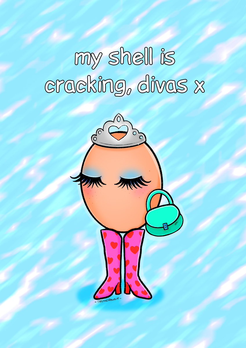treandrawsit's tweet photo. I drew this sassy egg based on/inspired by itsjustmeegg on insta 💕🥚
How can anyone not relate to this diva
#eggart #divaegg #memeart #dailyaffirmations #sassyart https://t.co/xJgilVfSaq
